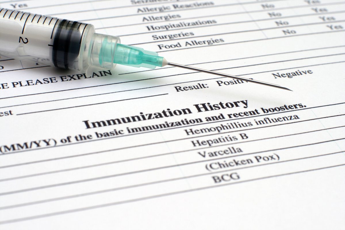 Immunization history